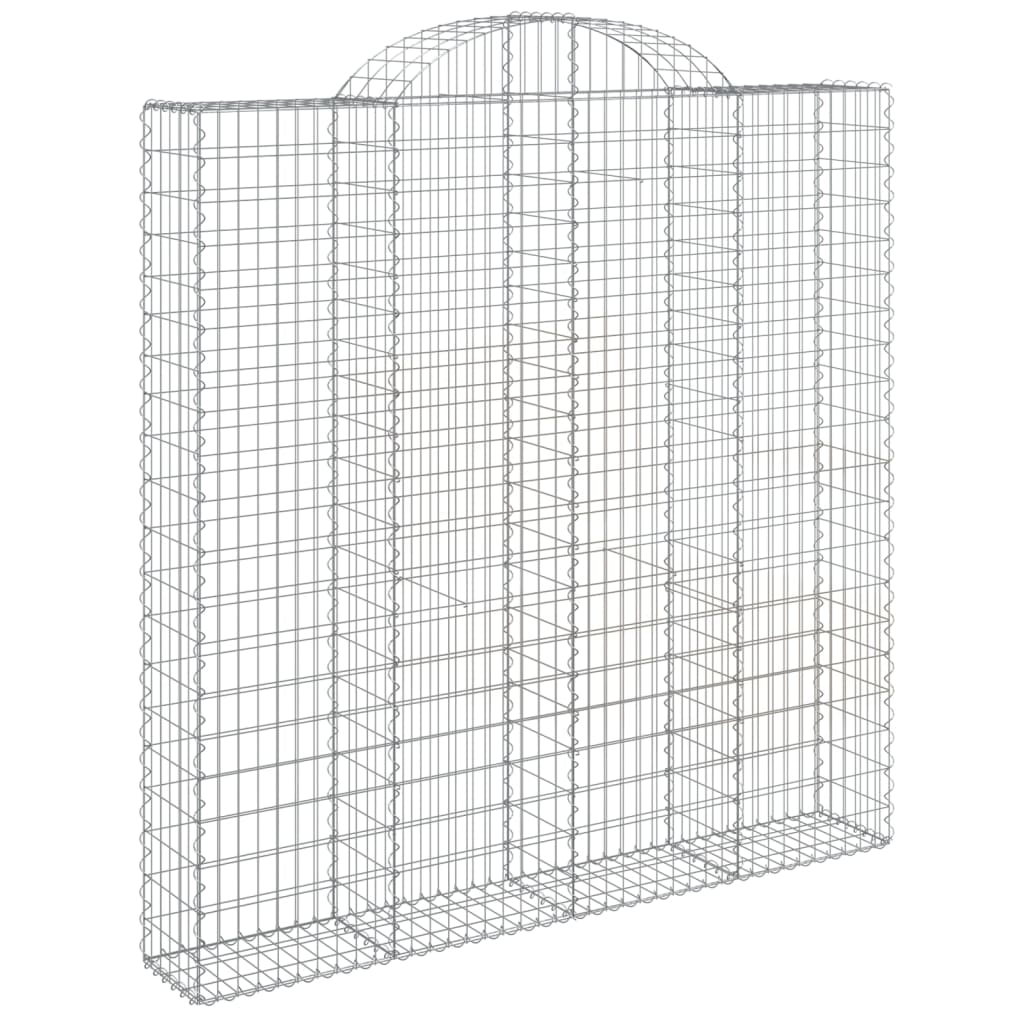 VidaXL Gabionen 6 Stück gebogen 200x30x200 220 cm Eisen