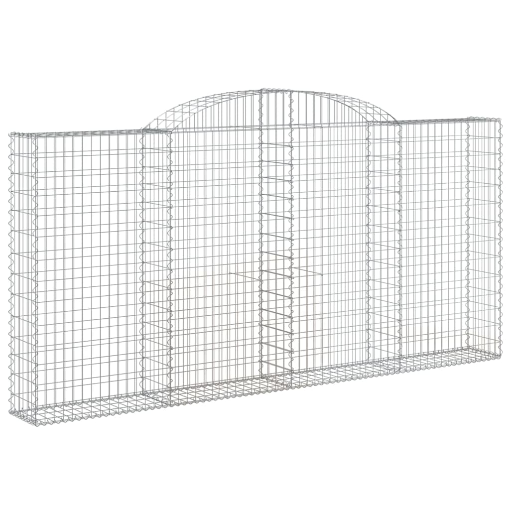 VidaXL Gabionen 5 Stück gebogen 300x30x140 160 cm Eisen