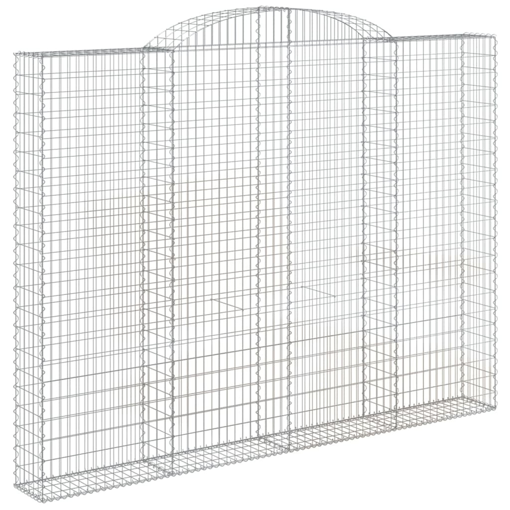 VidaXL Gabionen 6 Stück gebogen 300x30x220 240 cm Eisen