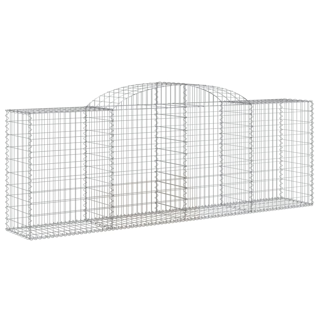 VidaXL Gabionen 3 Stück gebogen 300x50x100 120 cm Eisen