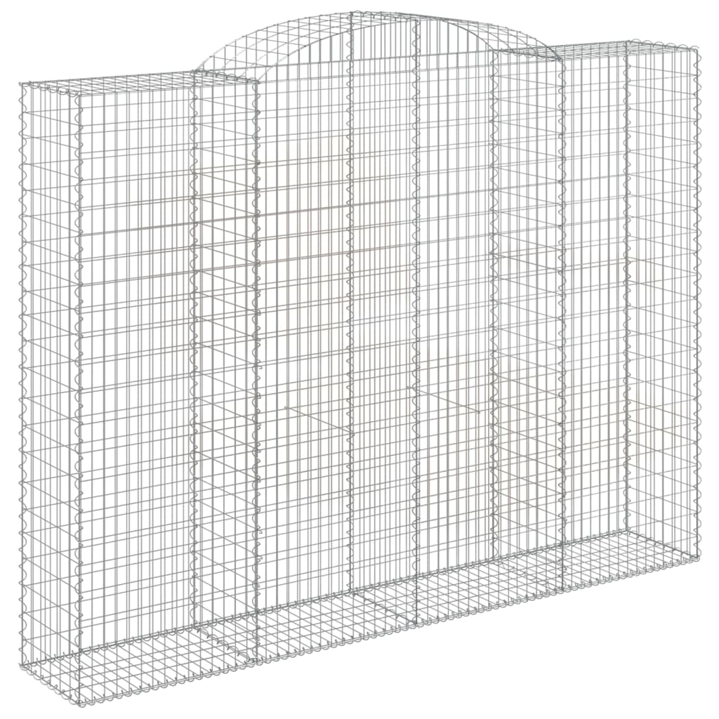 VidaXL Gabionen 4 Stück gebogen 300x50x220 240 cm Eisen