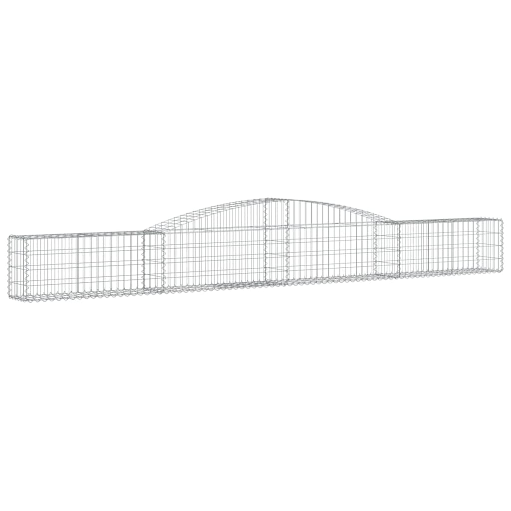 VidaXL Gabionen 3 Stück gebogen 400x30x40 60 cm Eisen