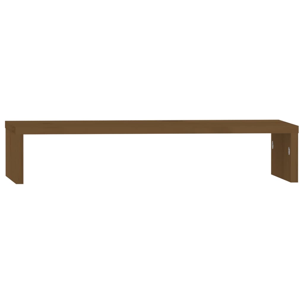 Vidaxx Monitorständer 50x27x10 cm massives Kiefernholz honigbraun