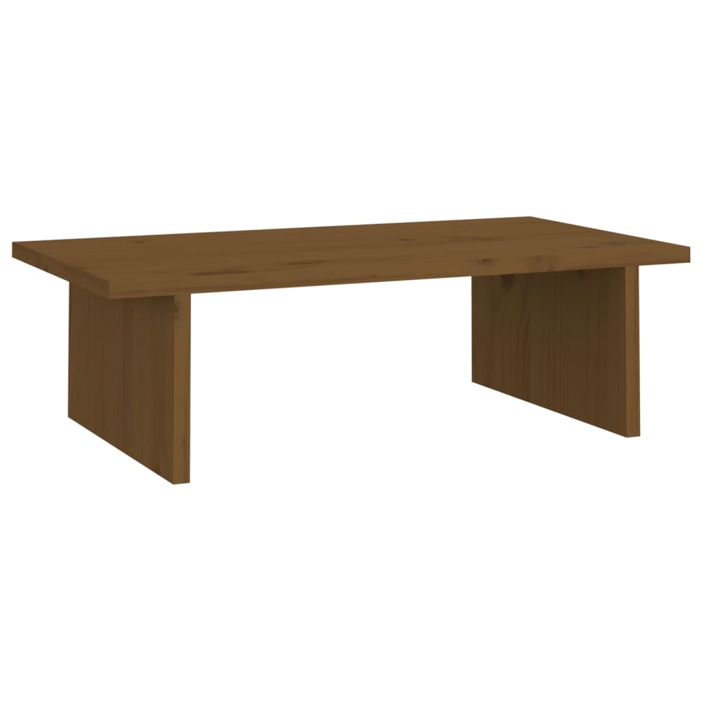 VidaXL Monitorständer 50x27x15 cm massives Kiefernholz honigbraun