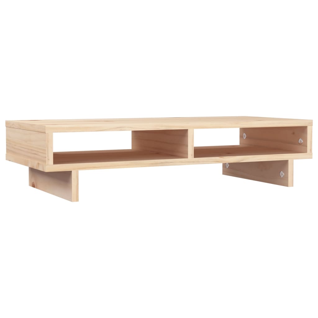 Vidaxxl Monitorständer 60x27x14 cm massives Kiefernholz
