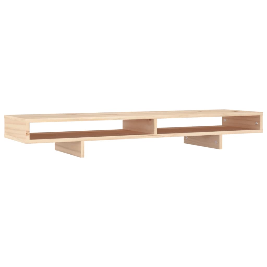 Vidaxxl Monitorständer 100x27x14 cm massives Kiefernholz