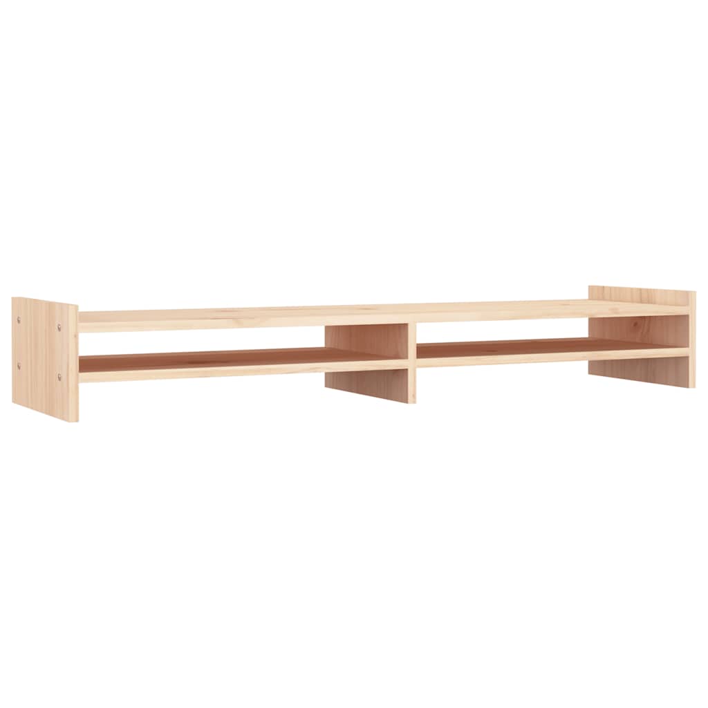 Vidaxxl Monitorständer 100x27x15 cm massives Kiefernholz
