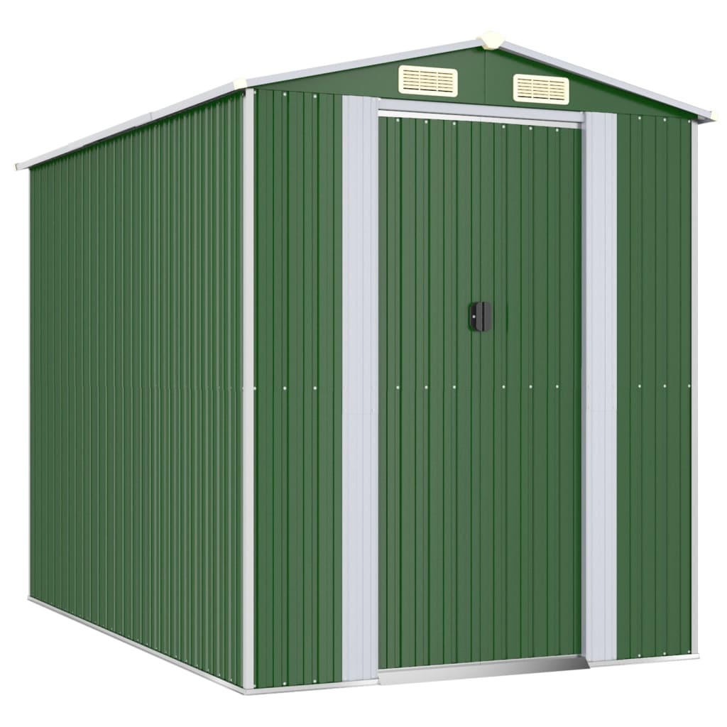 VidaXL Gartenhaus 192x274x223 cm verzinkter Stahl grün