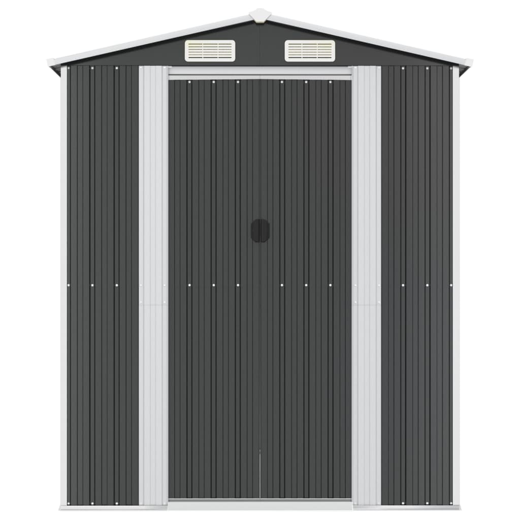 VidaXL Gartenhaus 192x274x223 cm verzinkter Stahl Anthrazit