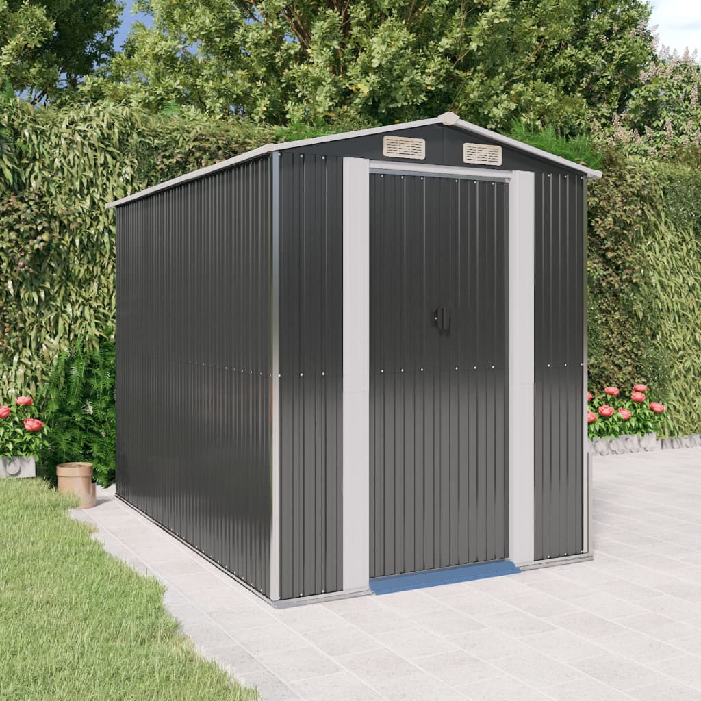 VidaXL Gartenhaus 192x274x223 cm verzinkter Stahl Anthrazit