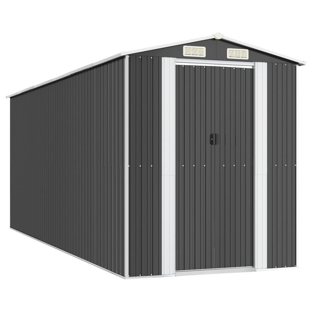 VidaXL Gartenhaus 192x523x223 cm verzinkter Stahl Anthrazit