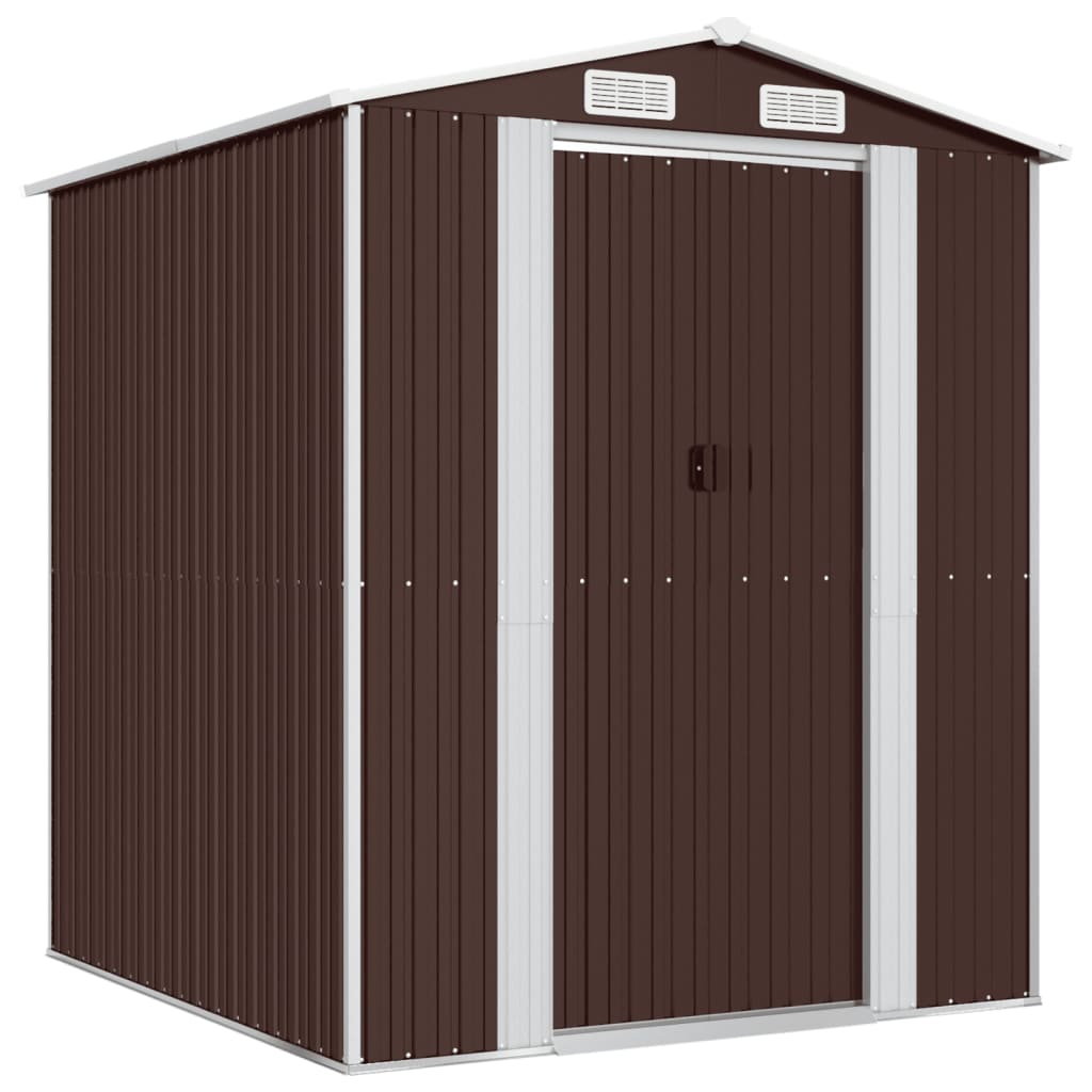 VidaXL Gartenhaus 192x191x223 cm verzinkter Stahl dunkelbraun
