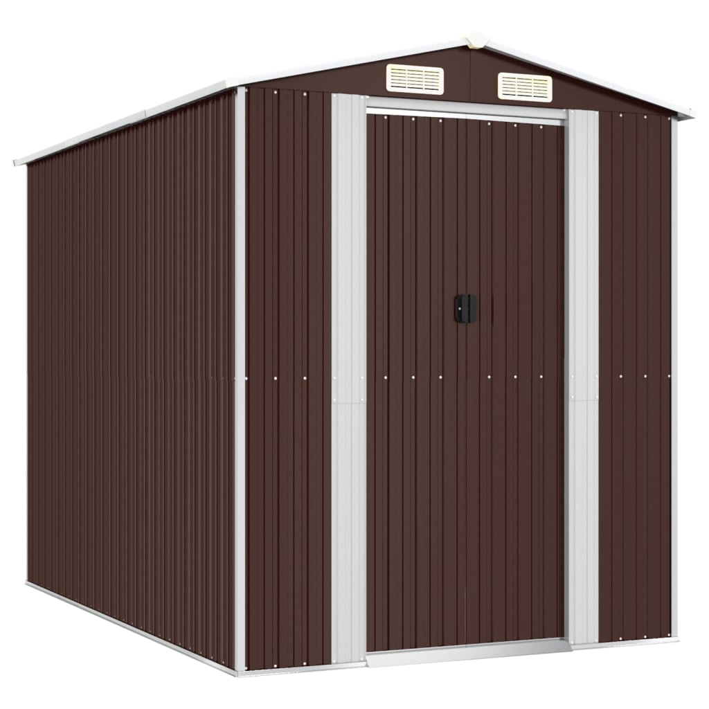 VidaXL Gartenhaus 192x274x223 cm verzinkter Stahl dunkelbraun