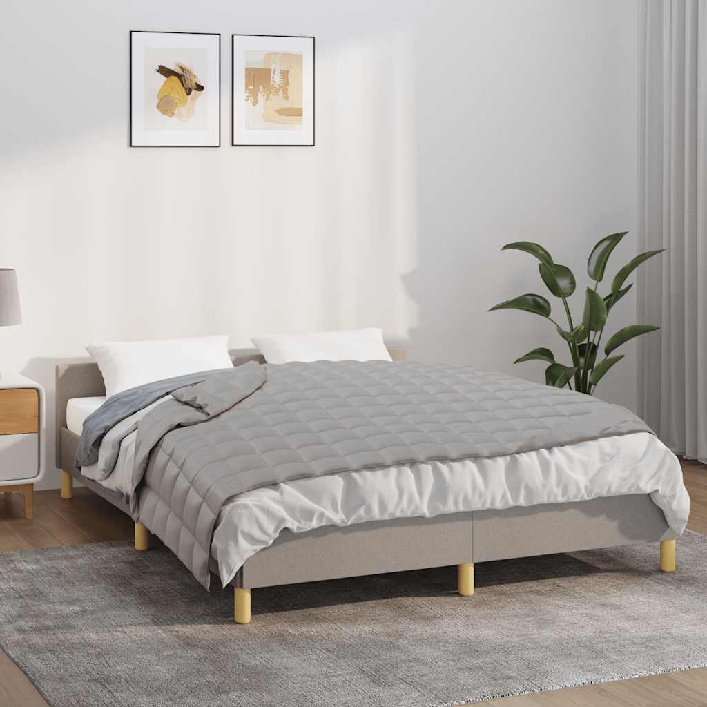 Vidaxx Gewichtsdecke 120x180 cm 5 kg Stoff grau