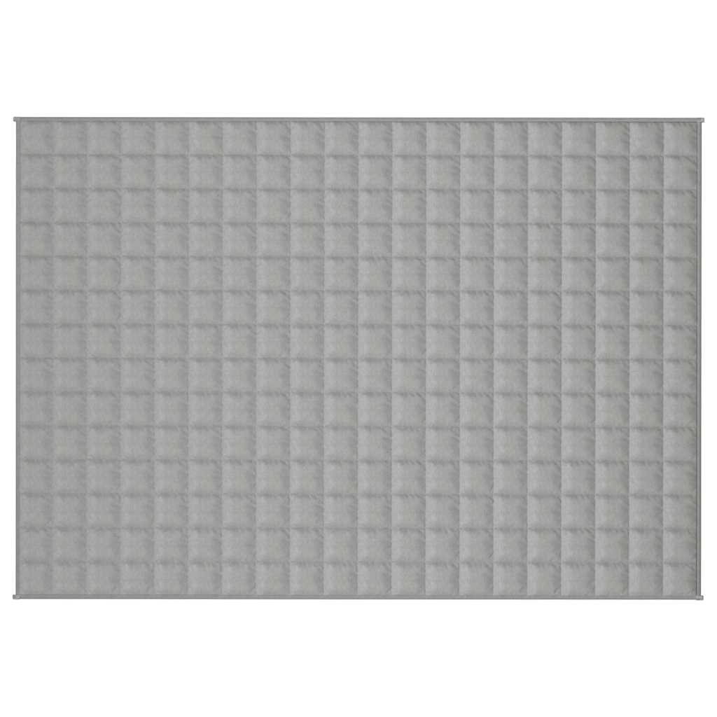 Vidaxx Gewichtsdecke 138x200 cm 10 kg Stoff grau