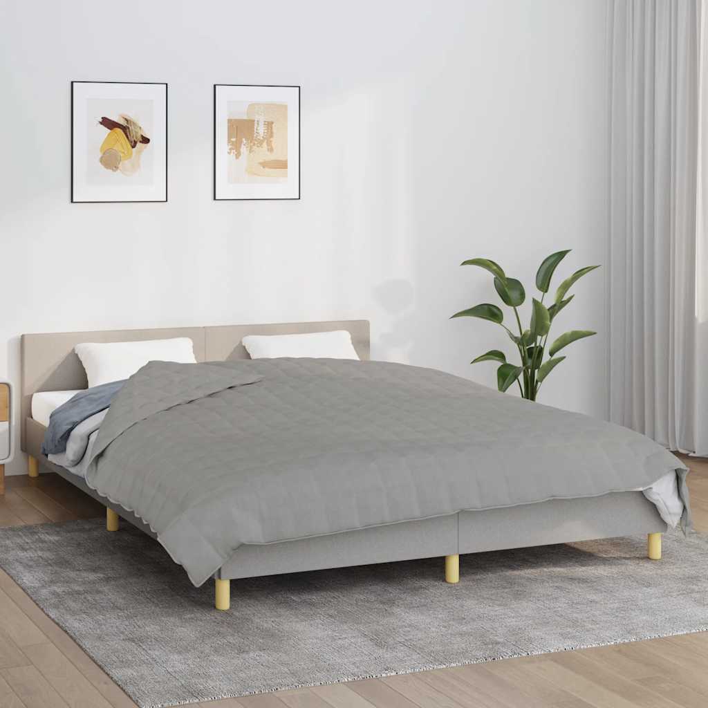 Vidaxx Gewichtsdecke 200x200 cm 13 kg Stoff grau