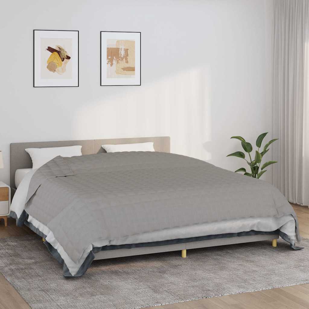 Vidaxx Gewichtsdecke 220x260 cm 11 kg Stoff grau