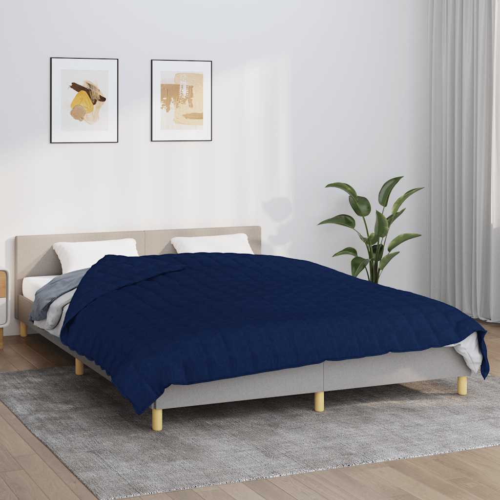 Vidaxx Gewichtsdecke 220x235 cm 11 kg Stoff blau