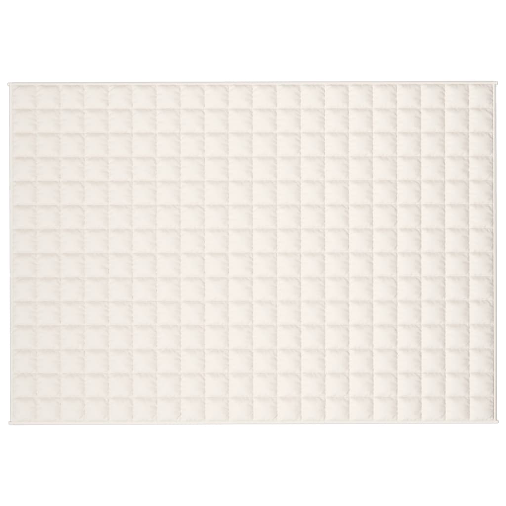 Vidaxx Gewichtsdecke 138x200 cm 6 kg Stoff hellcreme