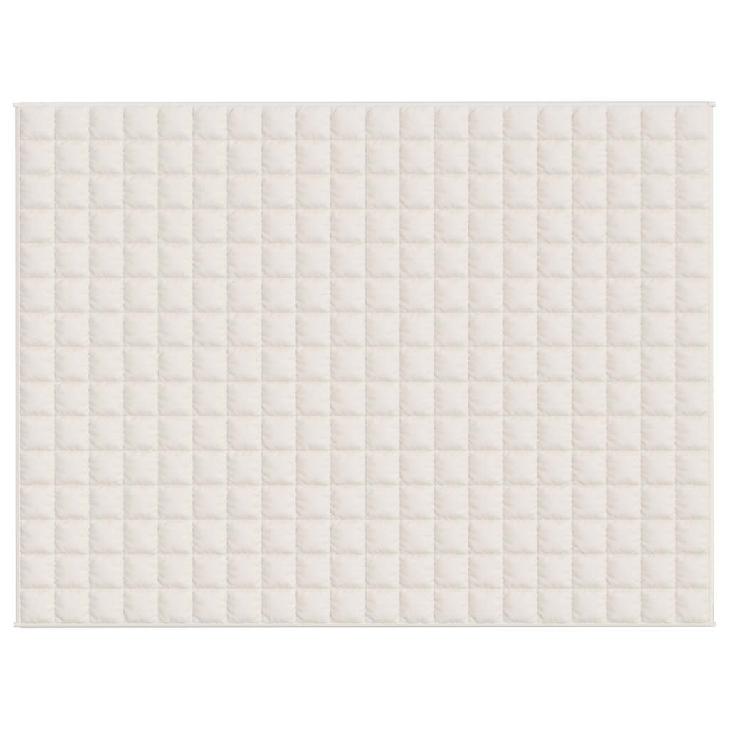 Vidaxx Gewichtsdecke 150x200 cm 11 kg Stoff hellcreme