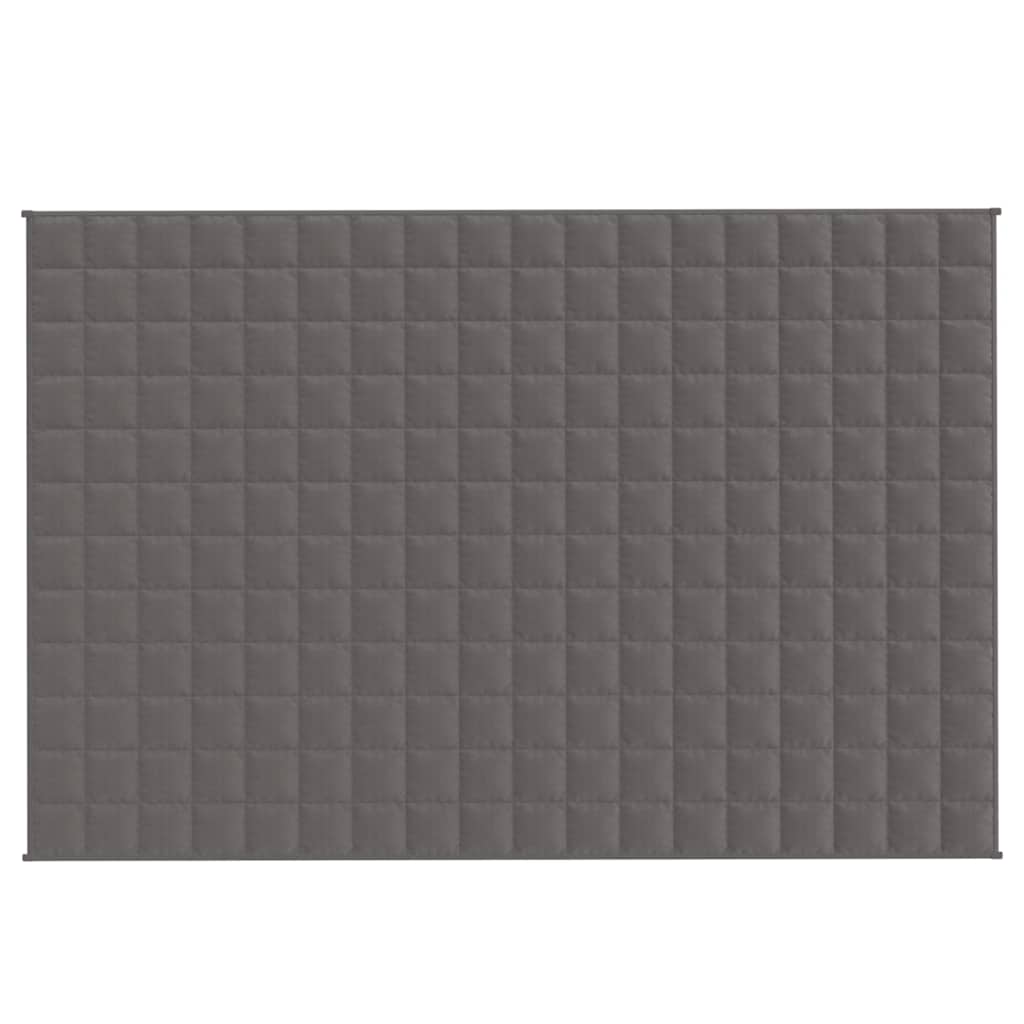 Vidaxx Gewichtsdecke 120x180 cm 9 kg Stoff grau