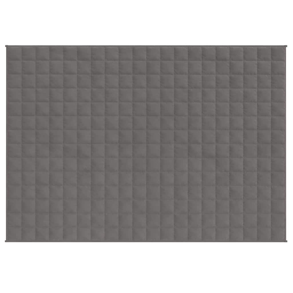 Vidaxx Gewichtsdecke 150x200 cm 7 kg Stoff grau