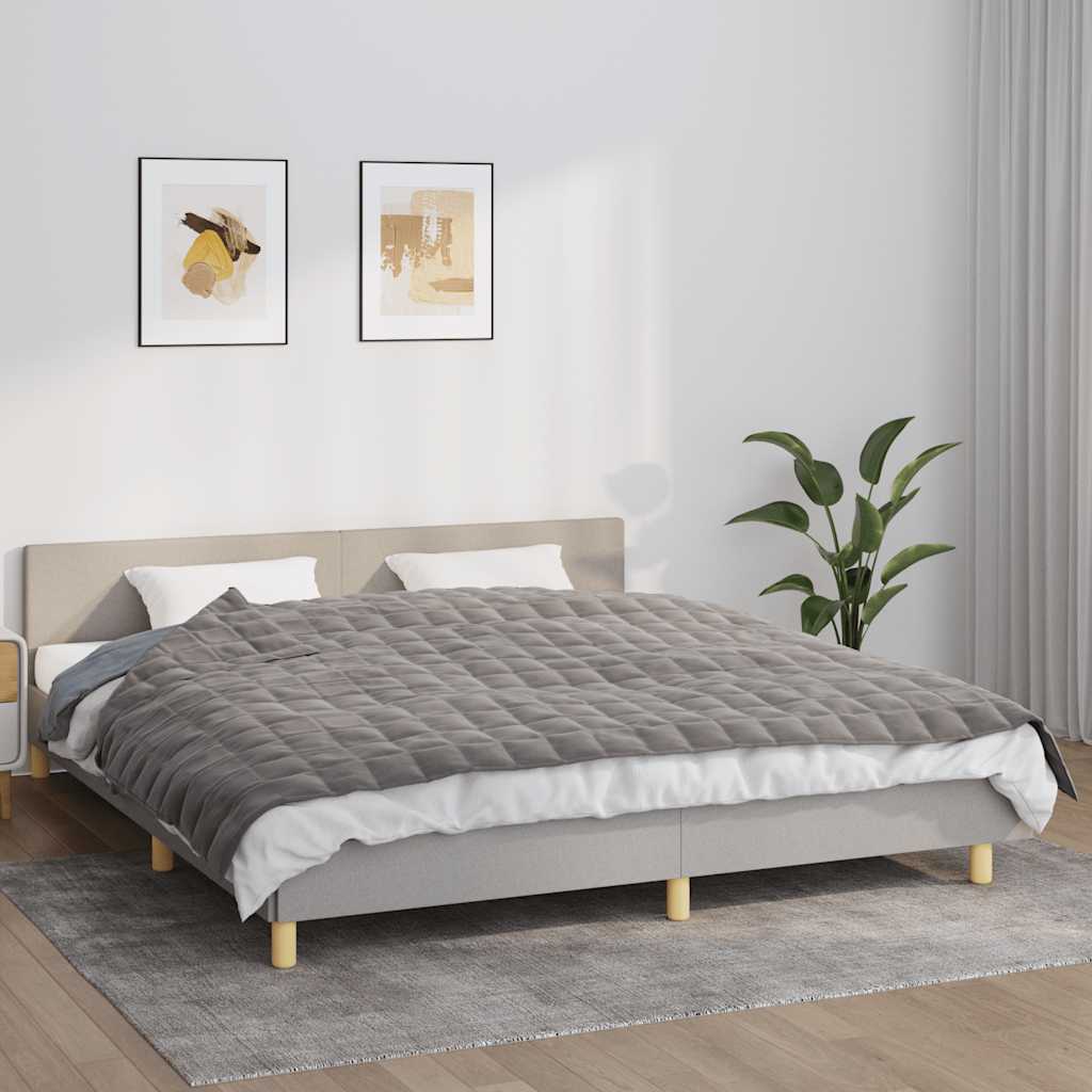 Vidaxx Gewichtsdecke 155x220 cm 11 kg Stoff grau