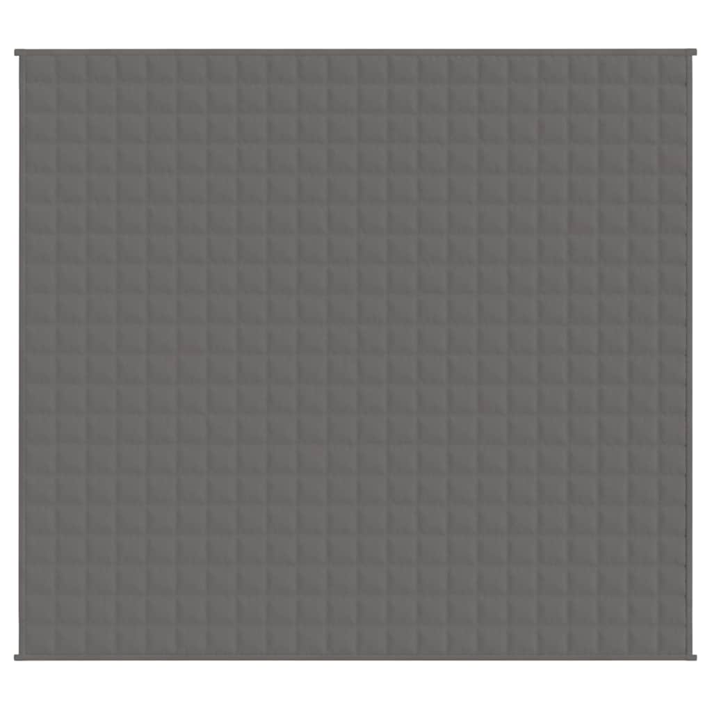 Vidaxx Gewichtsdecke 200x225 cm 9 kg Stoff grau
