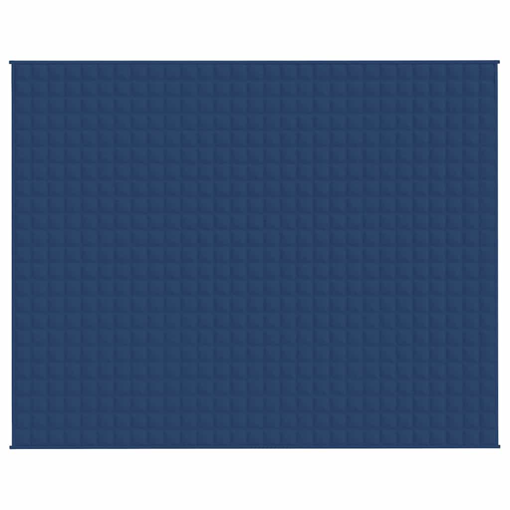 VidaXL Gewichtsdecke 235x290 cm 15 kg Stoff blau