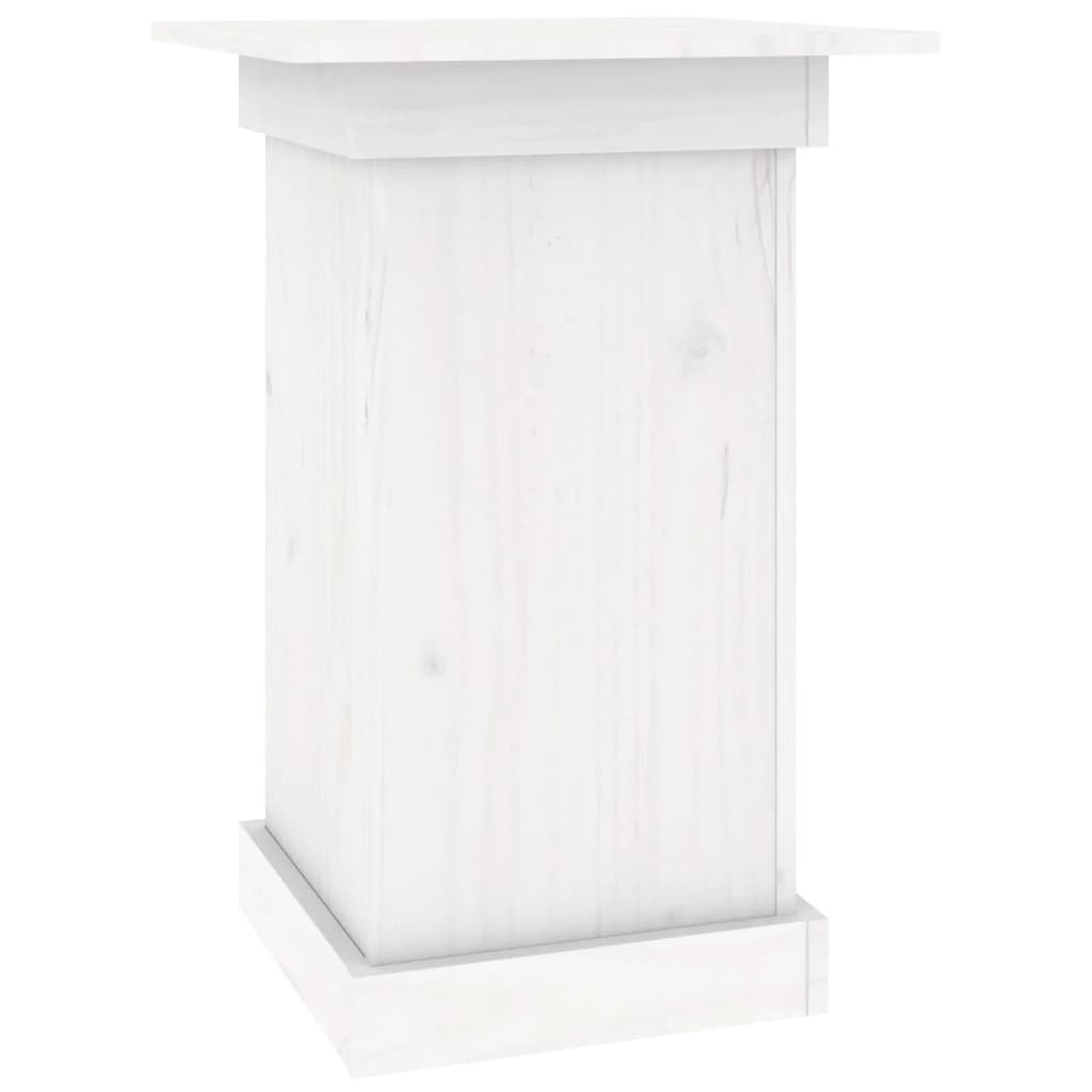 Vidaxx Blumenständer 40x40x60 cm massives Kiefernholz weiß