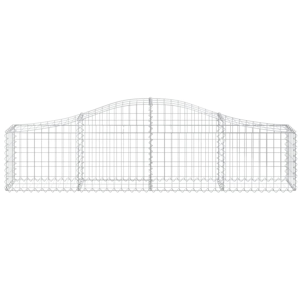 Vidaxx Gabione gewölbt 200x30x40 60 cm verzinktes Eisen