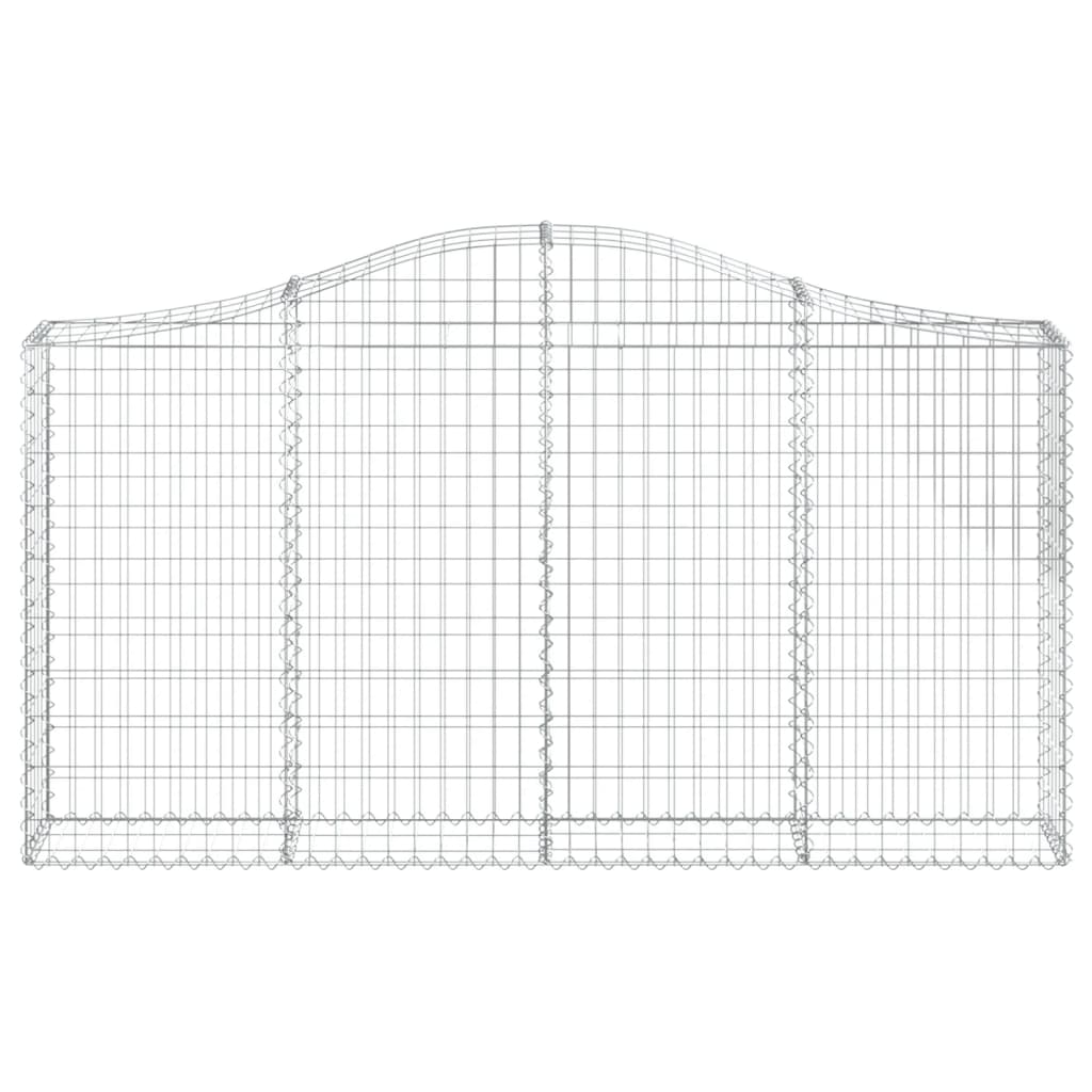Vidaxx Gabione gewölbt 200x30x100 120 cm verzinktes Eisen