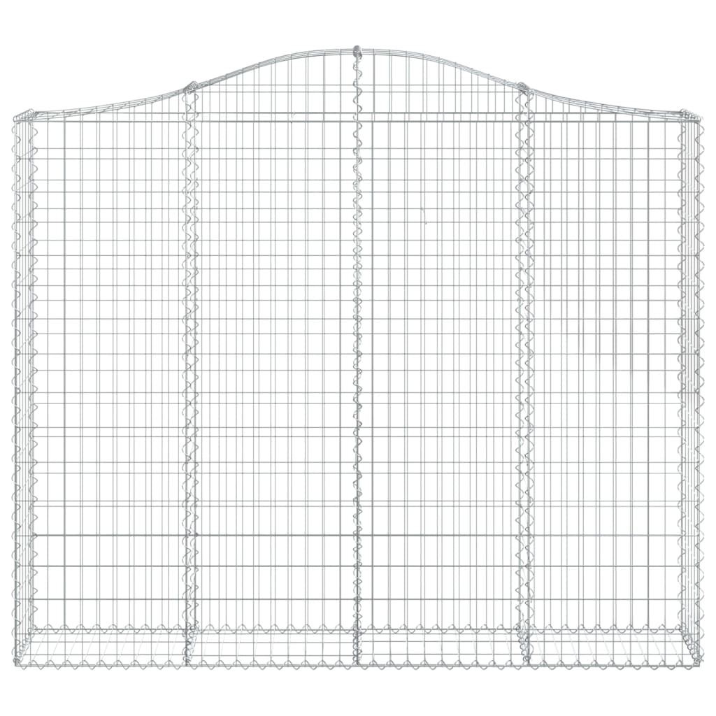 VidaXL Gabionengewölbe 200x30x160 180 cm aus verzinktem Eisen