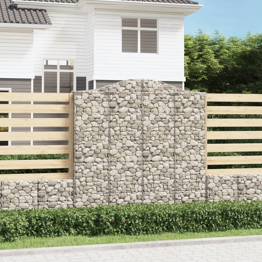 VidaXL Gabionengewölbe 200x30x200 220 cm aus verzinktem Eisen