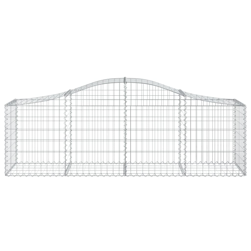Vidaxx Gabione gewölbt 200x50x60 80 cm verzinktes Eisen