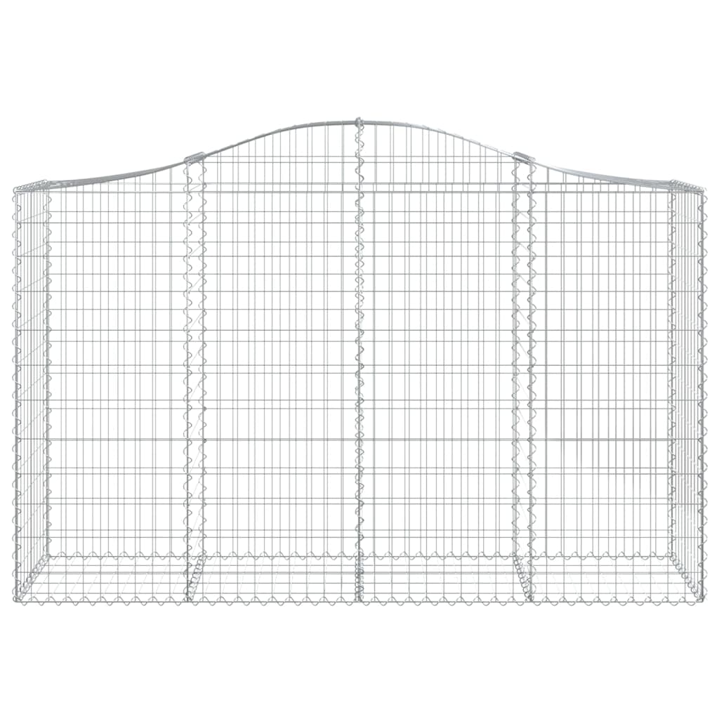 Vidaxx Gabione gewölbt 200x50x120 140 cm verzinktes Eisen