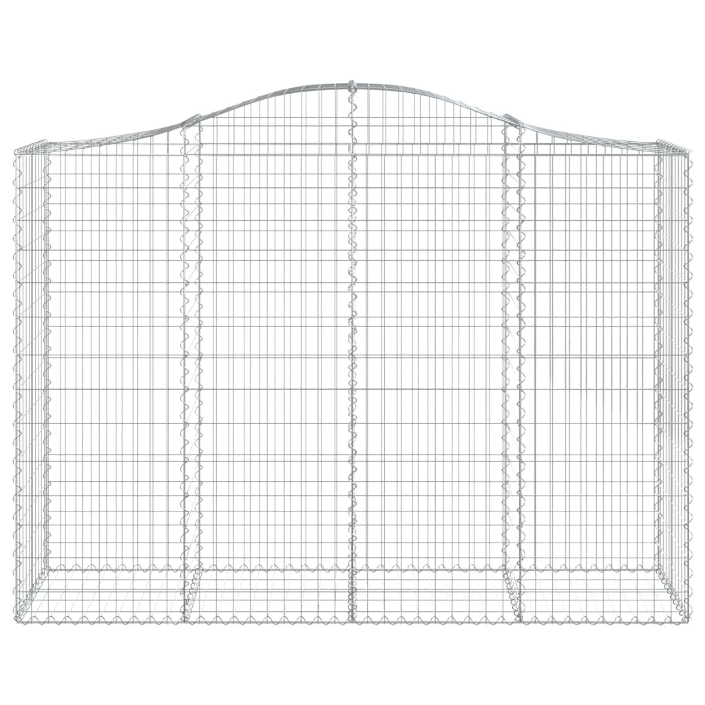 VidaXL Gabionengewölbe 200x50x140 160 cm aus verzinktem Eisen