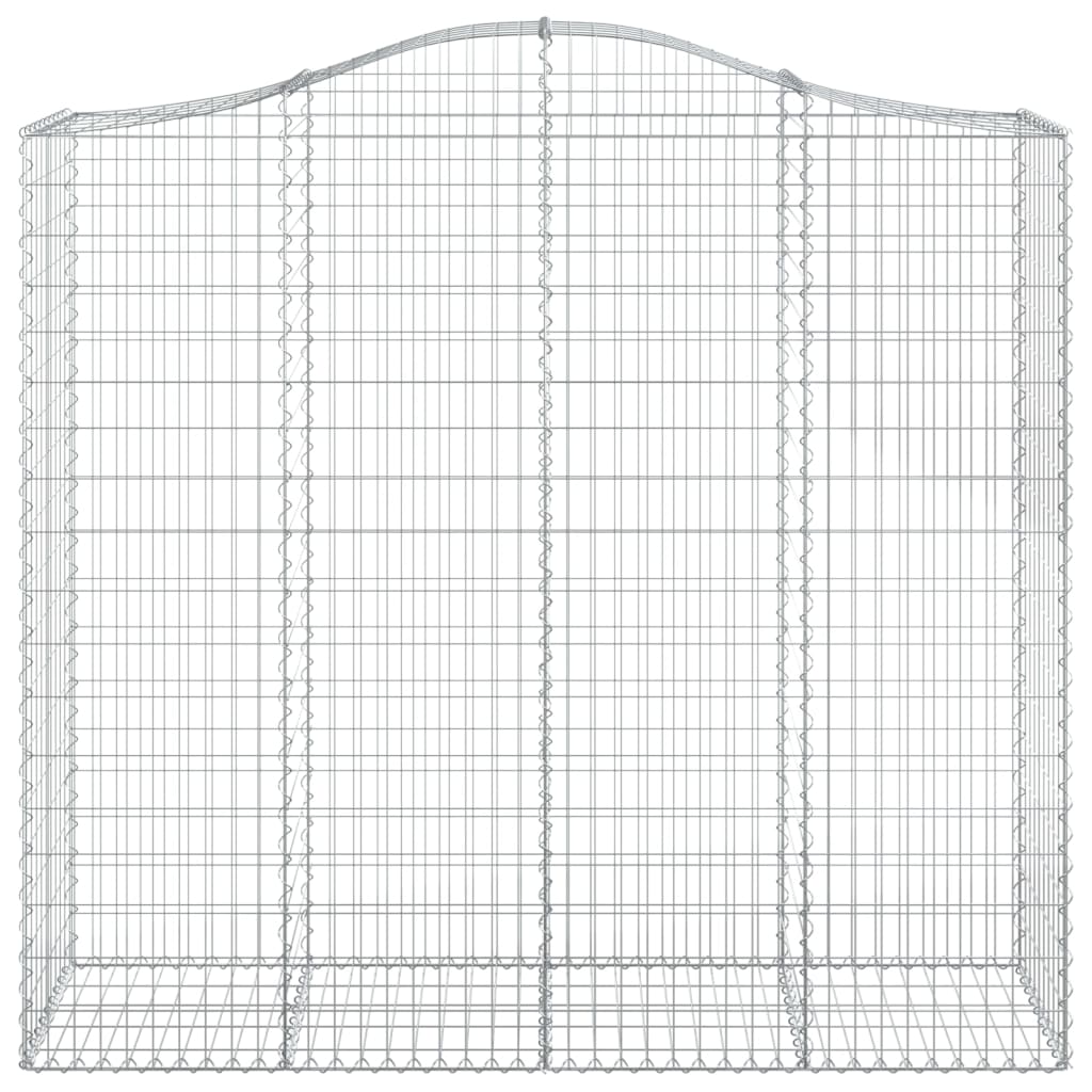 VidaXL Gabionengewölbe 200x50x180 200 cm aus verzinktem Eisen