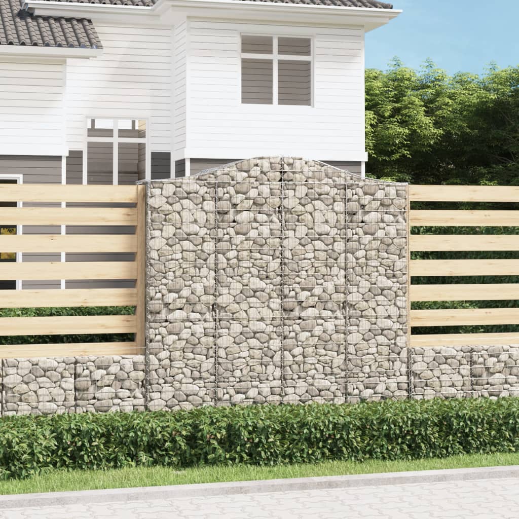 VidaXL Gabionengewölbe 200x50x200 220 cm aus verzinktem Eisen