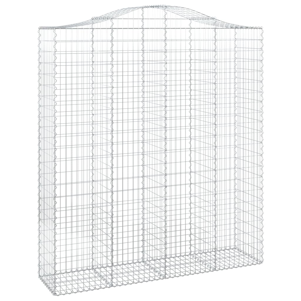 VidaXL Gabionengewölbe 200x50x220 240 cm aus verzinktem Eisen