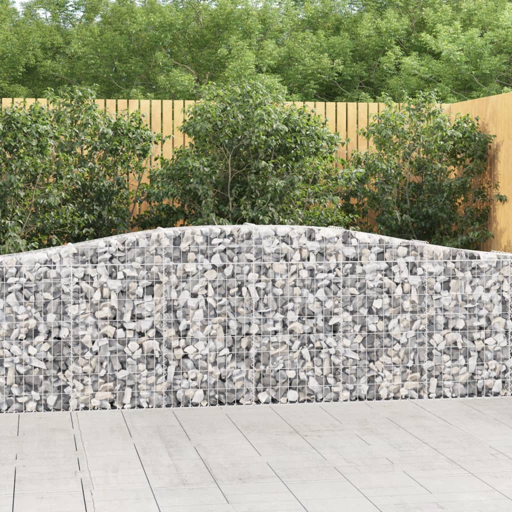 VidaXL Gabionengewölbe 400x30x80 100 cm aus verzinktem Eisen