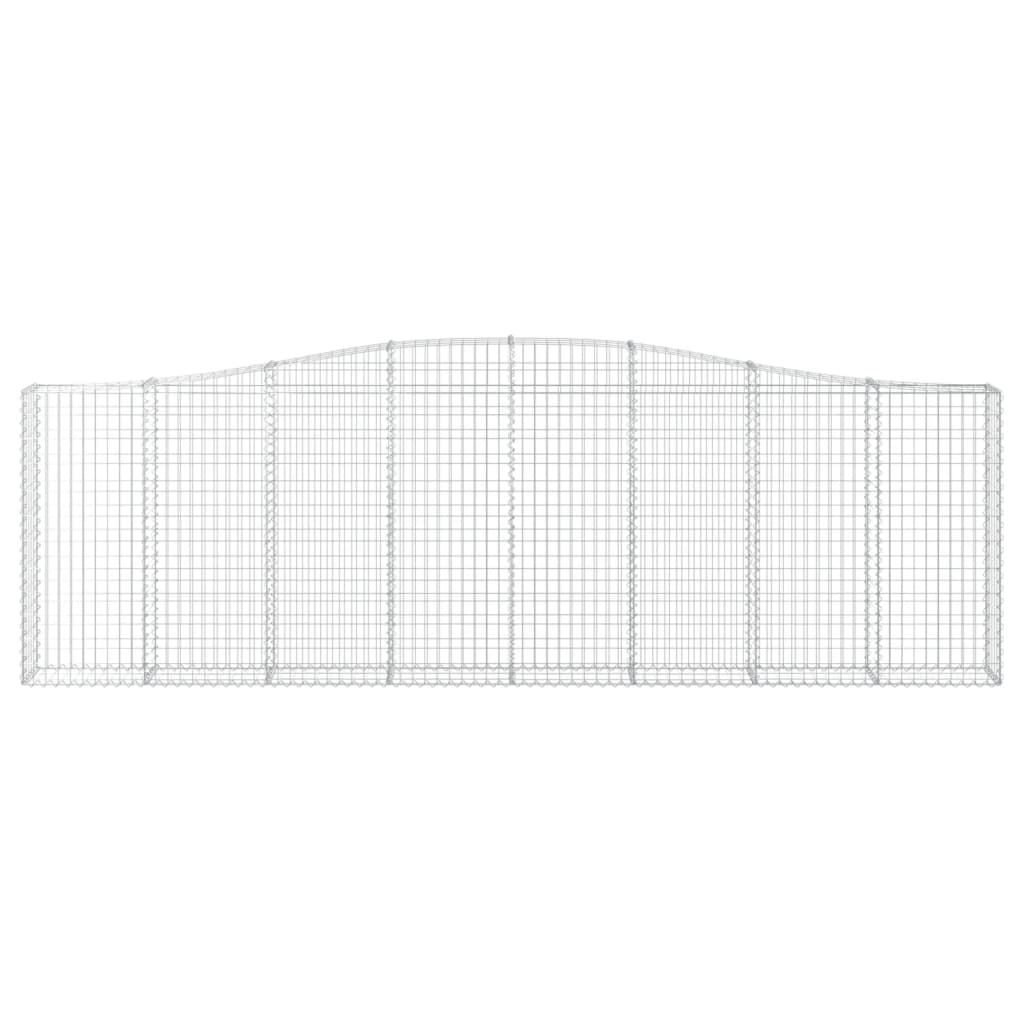 VidaXL Gabionengewölbe 400x30x120 140 cm aus verzinktem Eisen
