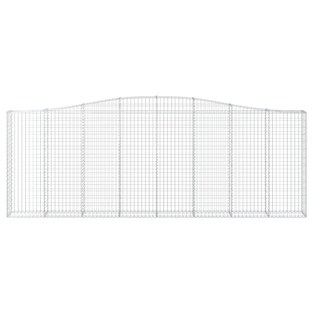 VidaXL Gabionengewölbe 400x30x140 160 cm aus verzinktem Eisen