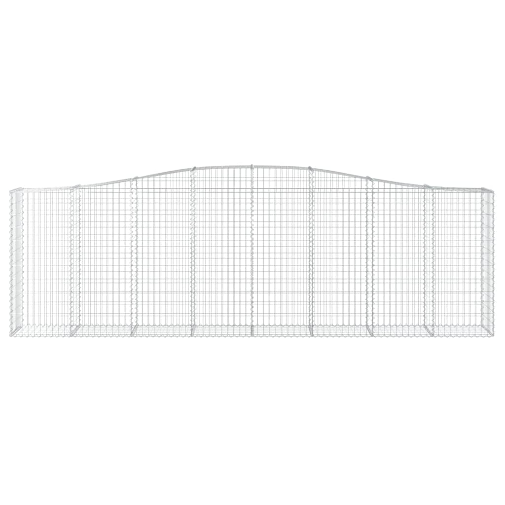 VidaXL Gabionengewölbe 400x50x120 140 cm aus verzinktem Eisen
