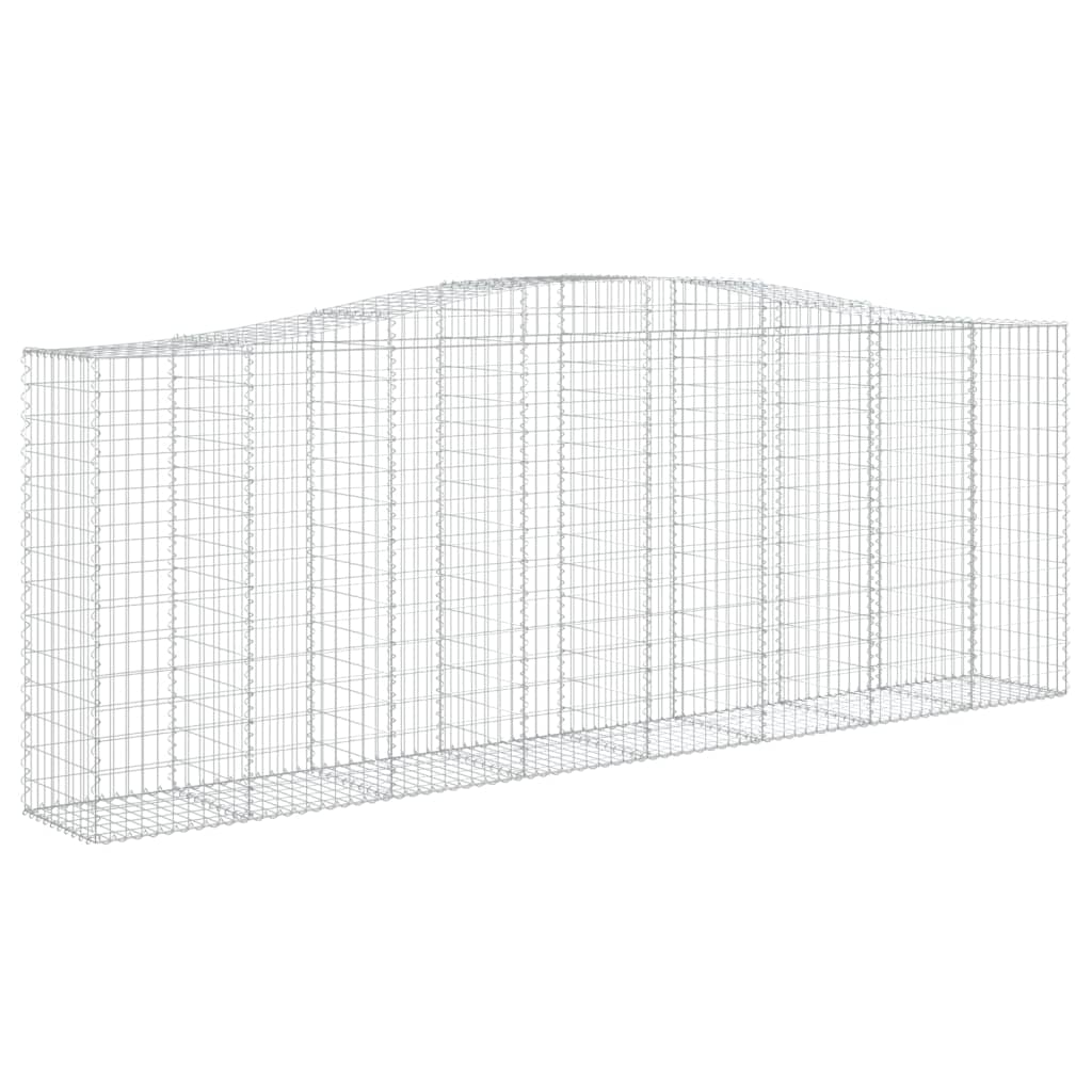 VidaXL Gabionengewölbe 400x50x140 160 cm aus verzinktem Eisen