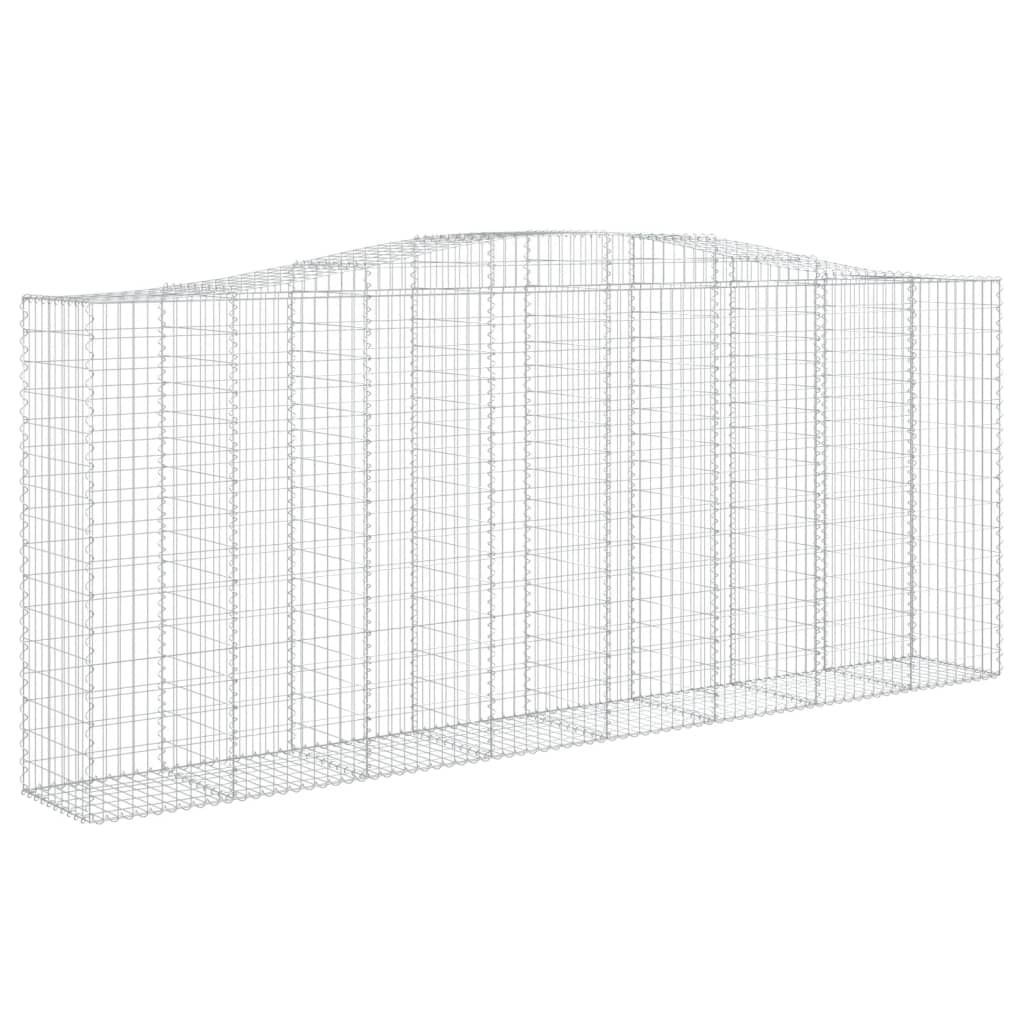 VidaXL Gabionengewölbe 400x50x160 180 cm aus verzinktem Eisen