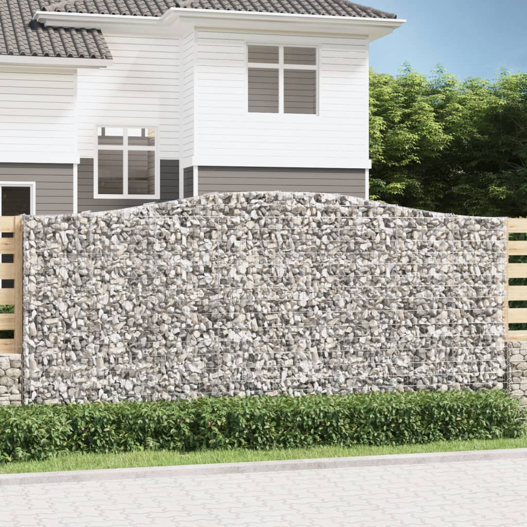 VidaXL Gabionengewölbe 400x50x180 200 cm aus verzinktem Eisen