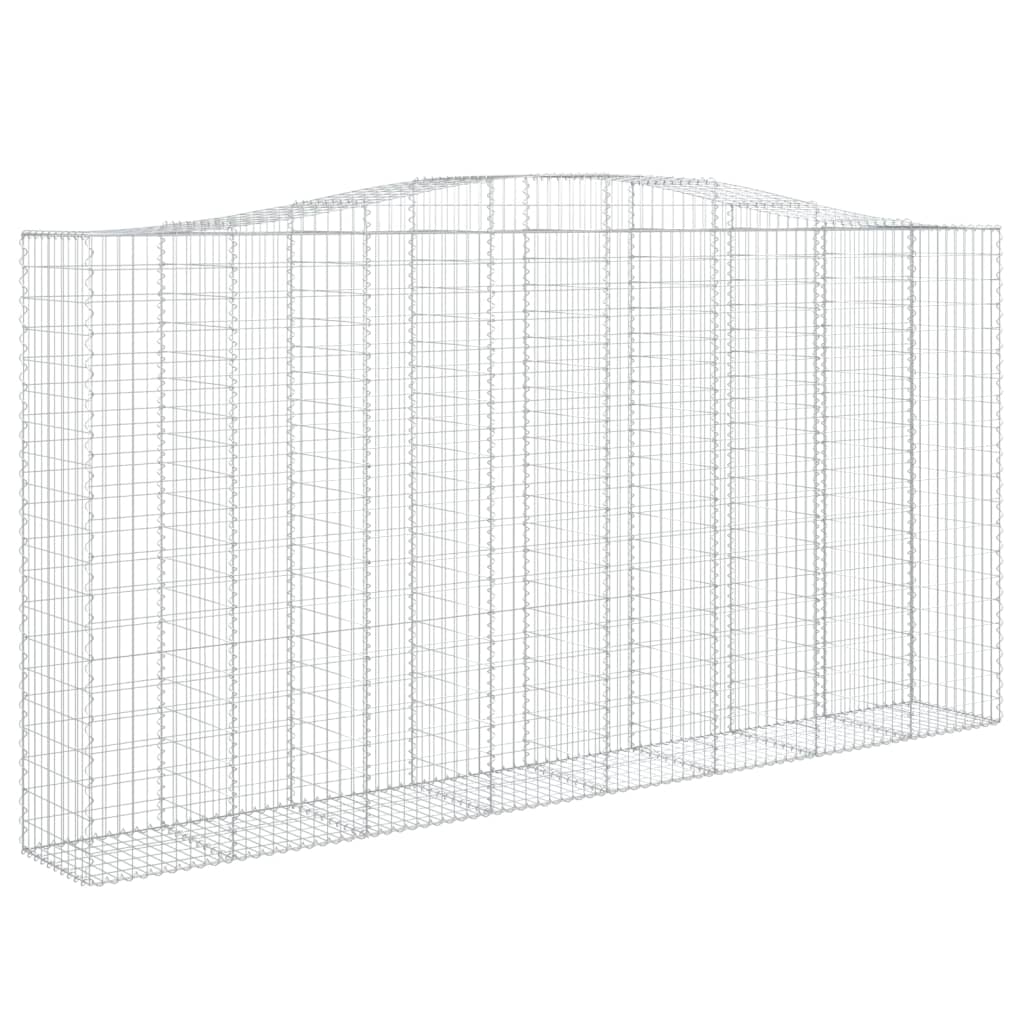 VidaXL Gabionengewölbe 400x50x200 220 cm aus verzinktem Eisen