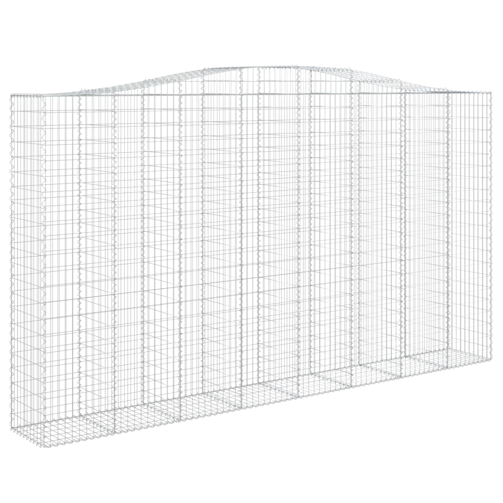 VidaXL Gabionengewölbe 400x50x220 240 cm aus verzinktem Eisen