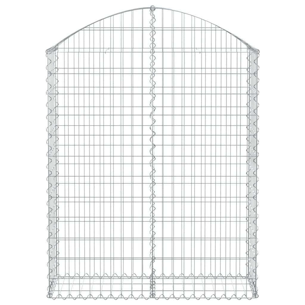 Vidaxx Gabione gewölbt 100x30x120 140 cm verzinktes Eisen